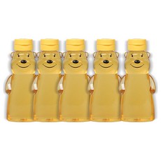 Living Family 微笑小熊單鍵式蜂蜜瓶 380ml, 5個