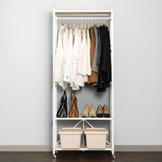 Allmom 折疊式掛衣架組, 象牙白