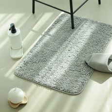 sina&somo 絨毛腳踏墊 2入, 灰色