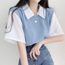 PEONIST 女款翻領短袖T恤
