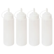 파미레 반투명 스퀴즈 소스병, 350ml, 4개