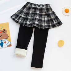 고잉키즈 여아용 체크 치마 레깅스