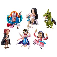 BANPRESTO 海賊王世界珍藏版人形角色立體公仔 第5款 6入, 1組