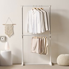 HAENGGEOJEONMUNGA 落地衣架 雙層 820-1, 白色