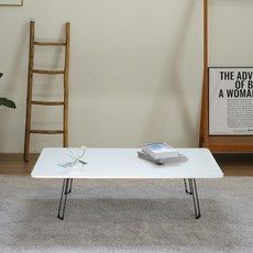 슈에뜨메종 LPM 솔리드 라운드 접이식 튼튼 테이블, 밀크화이트