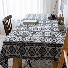 판더코리아 캠핑 테이블보 new 그리드, 화이트, 90 x 140 cm