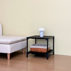 Living Happy Bank 基本款矮層架, 黑色, 2層