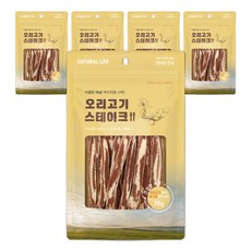 네츄럴랩 강아지 건강한육포 스테이크, 오리고기, 70g, 5개