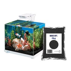 grovita Oldia網絡多合一的立方體端口ZGT-M30 +開花生物沙粉8kg套件, 混色（水箱）、黑色（生物沙）