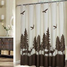 卡里斯 防水時尚風格塔皮遜浴室浴簾 A10 80 x 180 cm, 1個