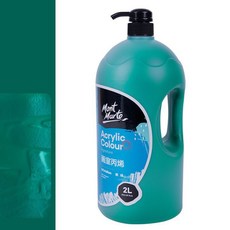 Mont Marte 蒙瑪特 壓克力顏料 祖母綠色, 1 種顏色, 2L