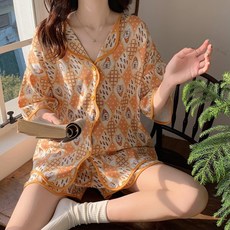 피어니스트 여성용 냉감 스윗 파자마 홈웨어 상하의 세트 07