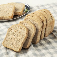 브로드카세 발효종 저당 순수 호밀통밀 식빵, 550g, 1개