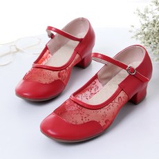 UNHEV 女士透氣舞鞋, A 紅色, 260