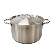 ABM Classic IH感應雙耳3層不鏽鋼湯鍋, 單色, 24*14.5cm