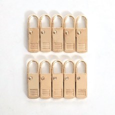 Market Plan 自製拉鍊拉片, 10個, 金色