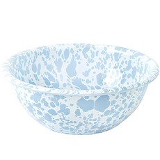 Crow Canyon Home D17 大理石紋系列麥片碗 寶寶藍大理石紋, 1個, 淡藍色大理石