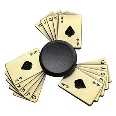 J&K 金色各式圖案指尖陀螺 款式2, 1個, 混色