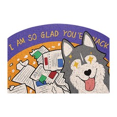 早安 傍晚好 晚安 汪喵 PVC 線圈地墊, 03