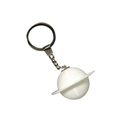 心動情境燈鑰匙圈 土星彩色燈 4cm, 1個, 混合色