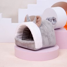Yoreungae 小動物蹦蹦跳跳兔子躲藏屋 M, 1個, 灰色兔子