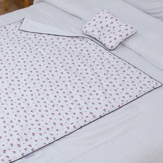 아띠블랑 짱구베개 + 블랭킷 세트, 상큼체리