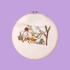 法國刺繡 DIY 材料包, 1個, 溫暖陽光