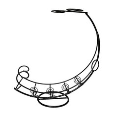 Cantaramer酒架圓形酒杯架 B RD 135, 黑色的, 1個