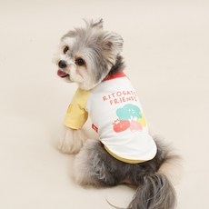 RITOGATO 寵物 Lito Friends 拉格蘭 T恤, 1個, 紅色