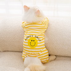 PASTEL PET 寵物刷毛連身衣, 微笑, 1個