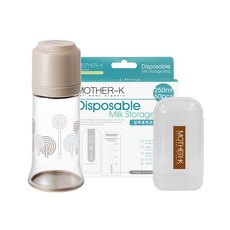 MOTHER-K 拋棄式奶瓶 Set, 米色, 1組