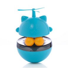 貓咪旋轉旋風玩具, 藍色, 1個