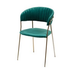 로피엔 골드프레임 철재의자, 그린