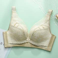 波紋花朵蕾絲哺乳內衣