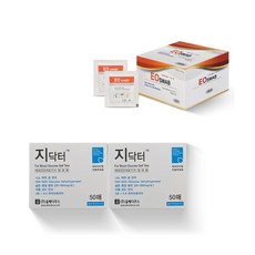 올메디쿠스 지닥터 혈당시험지 50p x 2개 + 알콜솜 100p 랜덤발송 세트, 1세트