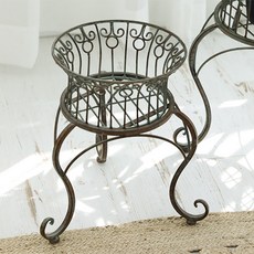 Miss Mone May復古室內鐵製花盆架, 單色