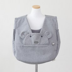 RITOGATO 寵物柔軟涼感外出包亞麻, 灰色