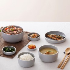 로이첸 식기 홈세트 7p, 블루그레이, 6종