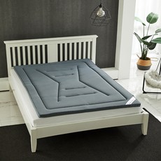 슬립앤슬립 이브자리 라이젤 사계절 침대용 바닥용 토퍼, 그레이