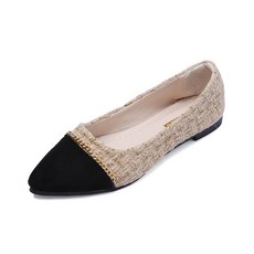 Elsso 雙色金屬層次平底鞋