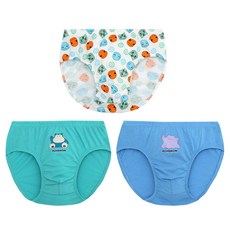 Premiet farm 精靈寶可夢印花三角兒童內褲 3件組