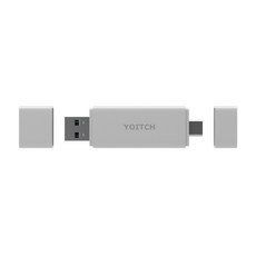 Yoichi usb3.0 多讀卡器類型 c otg 支持, 白色的, YG-CR300C