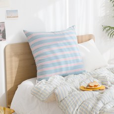 포홈 뉴욕맨션 린넨 대형 등쿠션 커버