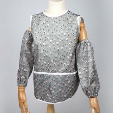 BEBE CHOUETTE 兒童防水無袖圍裙 + 袖套組