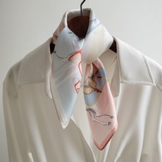 BABISOO 馬上槍術馬匹印花絲巾