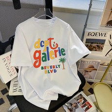 레몬소울 여성용 네타 프린팅 반팔 티셔츠