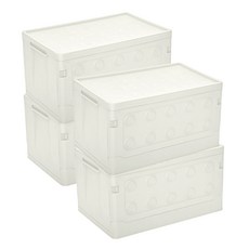 씨밀렉스 접이식 캠핑 테이블 폴딩박스 3호 57L, 라이트그레이, 4개