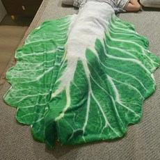 윰스 배추 이불 담요 쓸모없는 선물 생일파티 소품, 혼합색상, 1개
