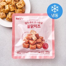 랠리 큐브 닭가슴살 불닭치즈 (냉동), 100g, 1개