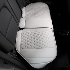 Daehan Automobile 車用輕型車後座皮革坐墊椅套, 1個, Ray/Casper 暖灰色